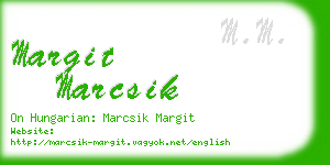 margit marcsik business card